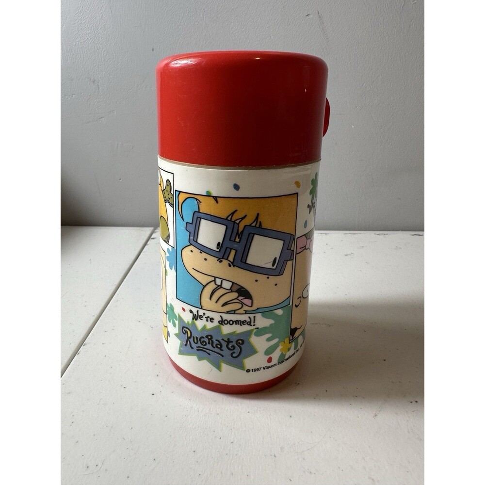 Vintage 1997 Viacom International Aladdin Rugrats Plastic Thermo Soup Cup
